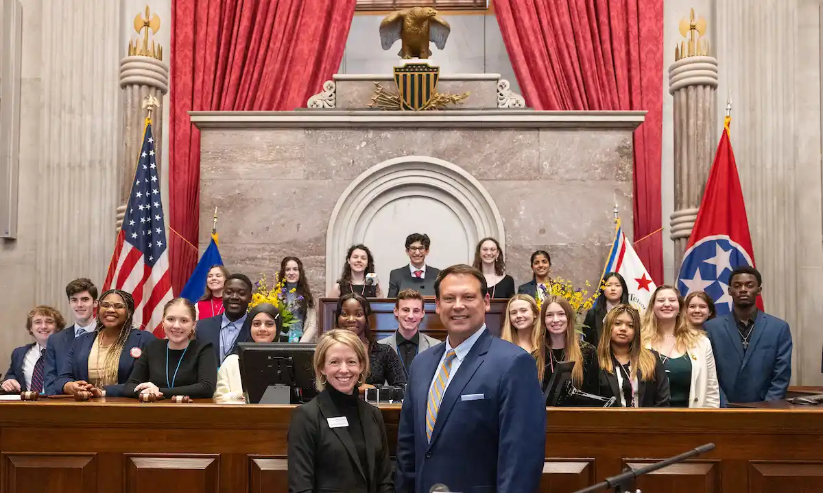 Youth-in-Government at TN Capitol Conference with Congressman Heath Shuler and Dean Wanamaker.